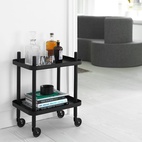 Block Serving Cart, Black/Black