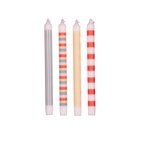 Kronljus Randiga 4-pack