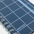 Lined Notebook KIT Check A6 Blue/Light Blue