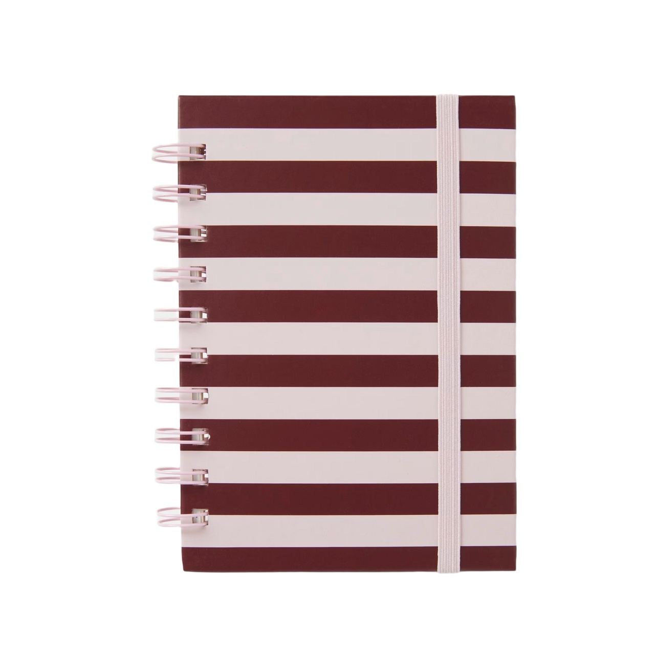 Linjerad anteckningsbok KIT Stripe A6 Rosa/burgundy