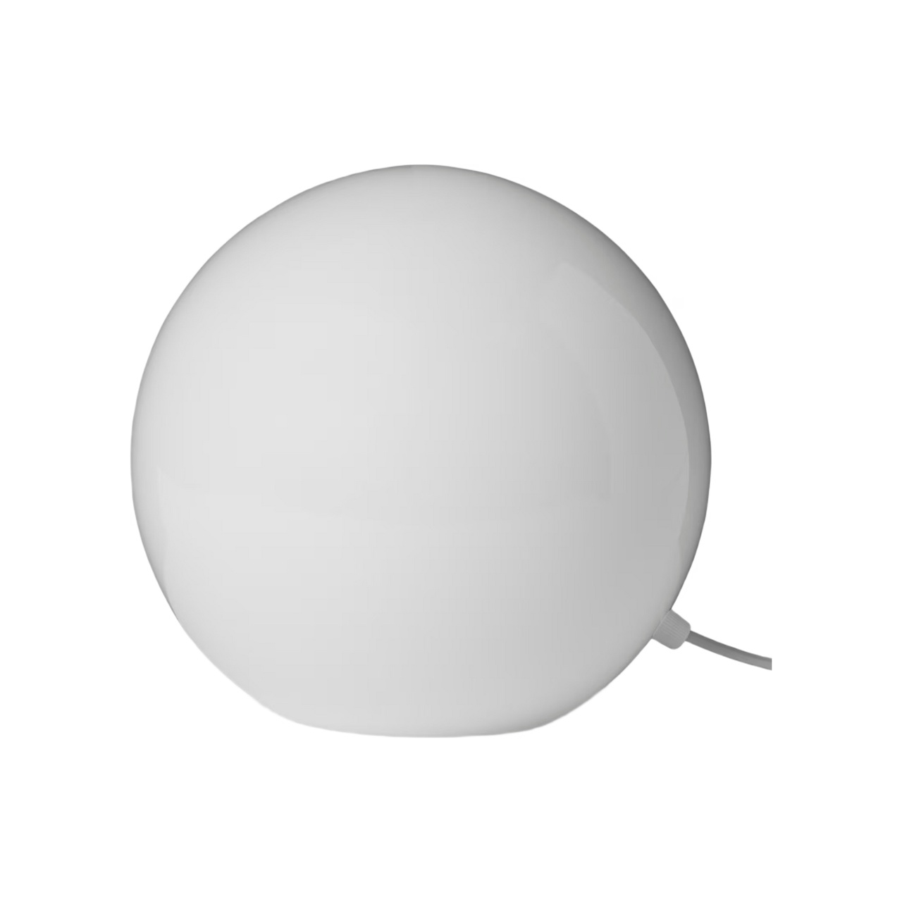 Rund bordlampe i glass