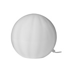 Rund bordlampe i glass