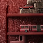 Pocket String Metal Shelf, Oxtorg Red