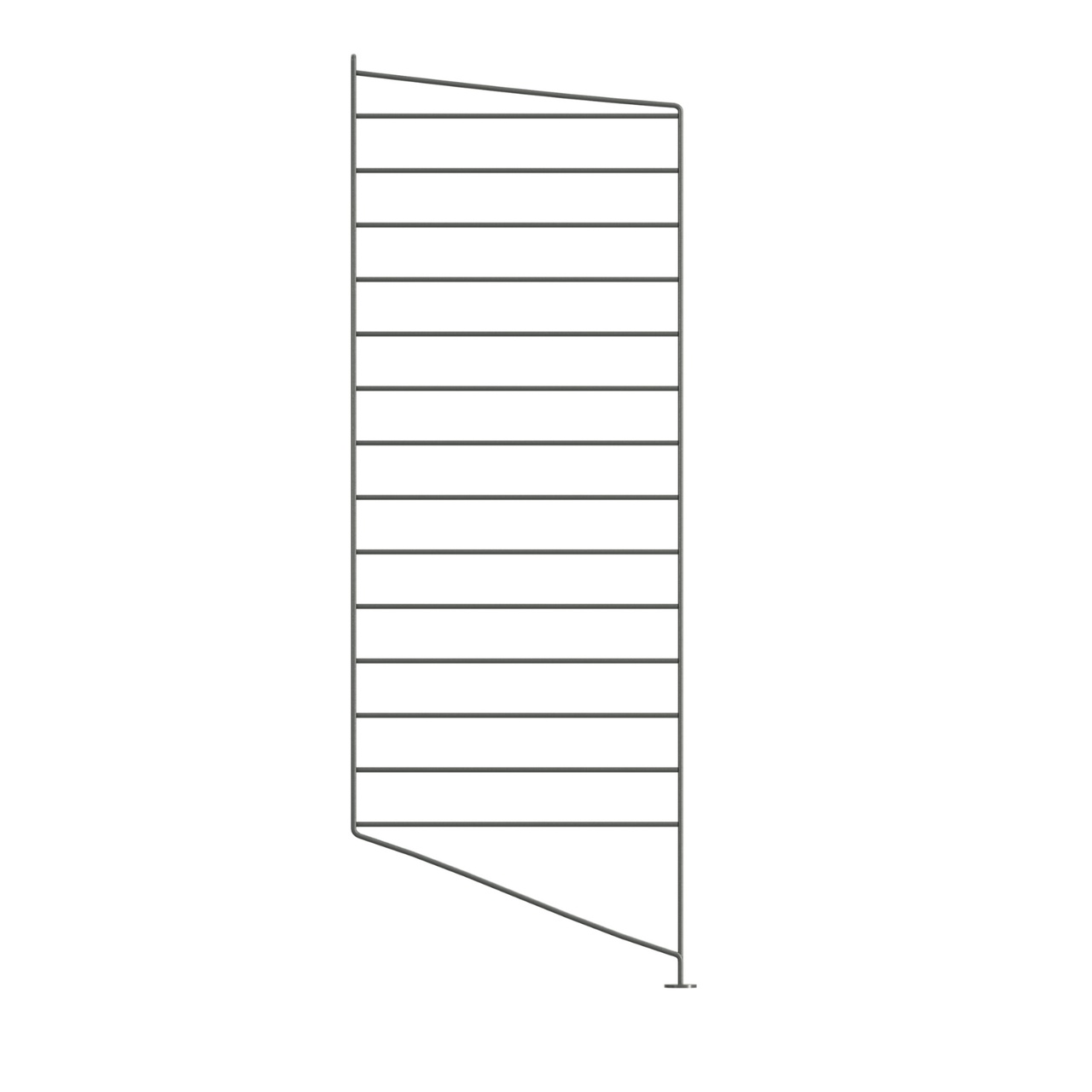 Golvgavel 85x30 1-p Mörkgrå