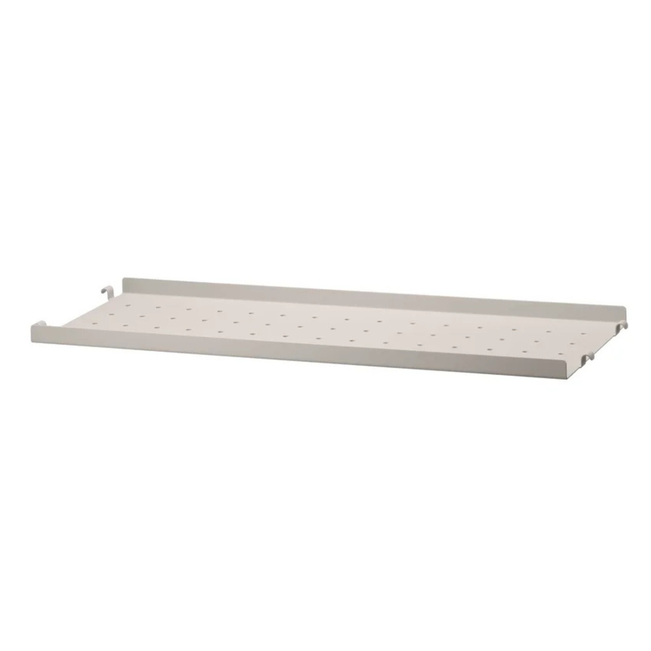 Metallihylly, matala 58x20, beige