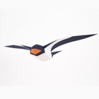 Pappersfågel Origami Ladusvala