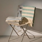 Pläd Elly Stripe 130x170cm blå