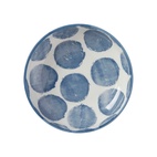 Positano 8 Bowl, Blue Polka Dot