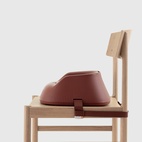Bärbar barnstol Hannie Mahogany Red