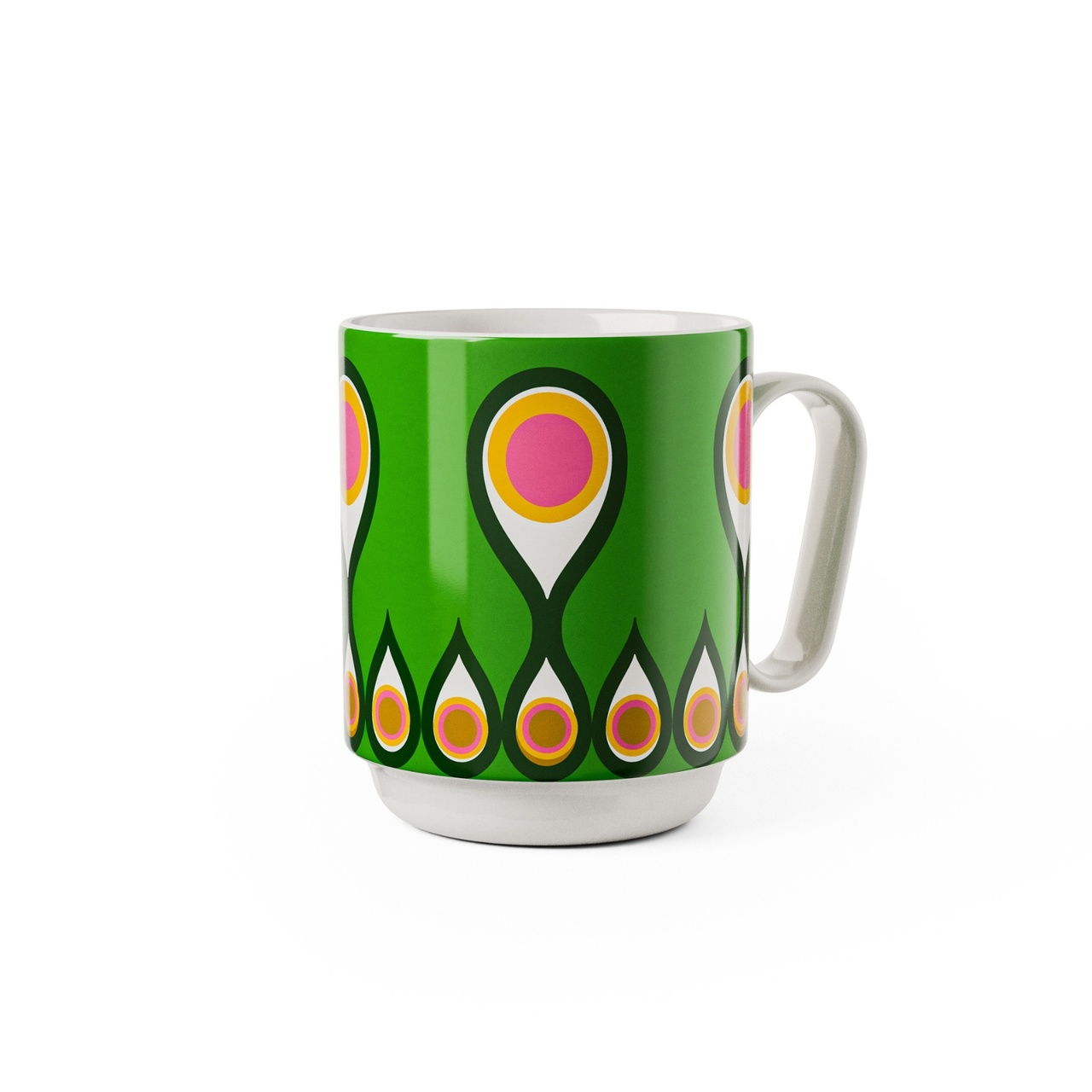 Mugg Birds 1967 Nr.2 Grön