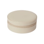 Smyckesskrin Jackie rund beige