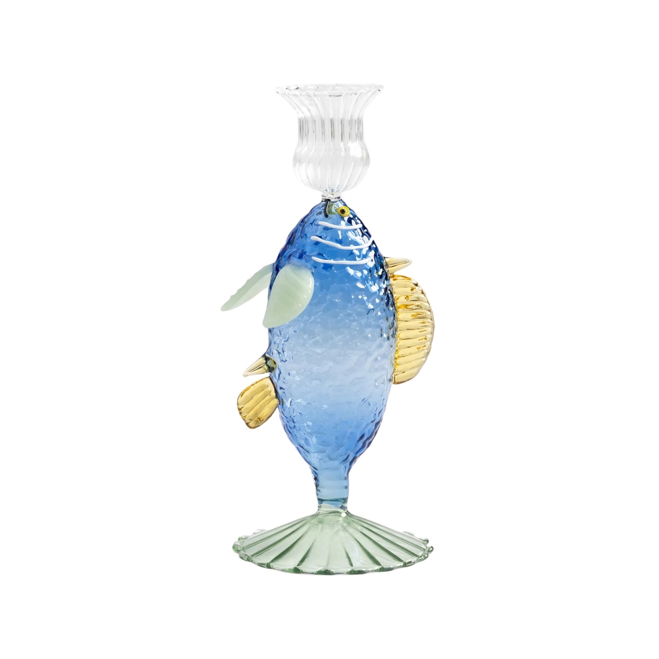 Ljusstake Fish  Blå