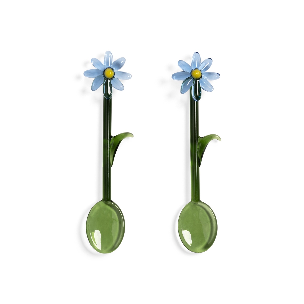 Ske Flower Blå