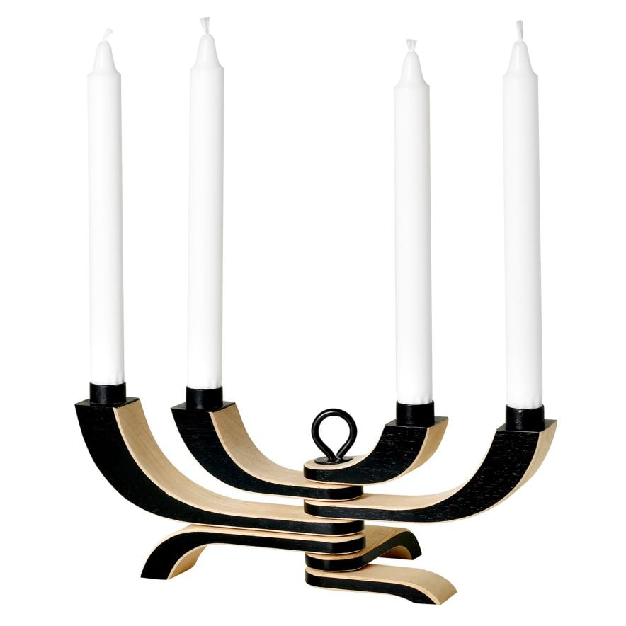 Ljusstake Nordic Light 4 svart