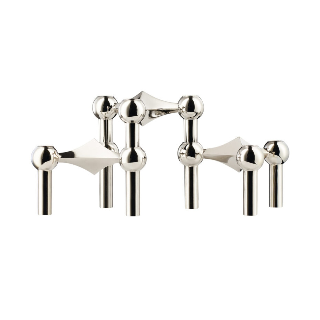 Kerzenständer Stoff Nagel 3er-Pack Chrom