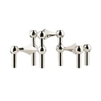 Kerzenständer Stoff Nagel 3er-Pack Chrom