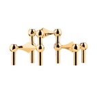 Ljusstake Stoff Nagel 3 pack Mässing