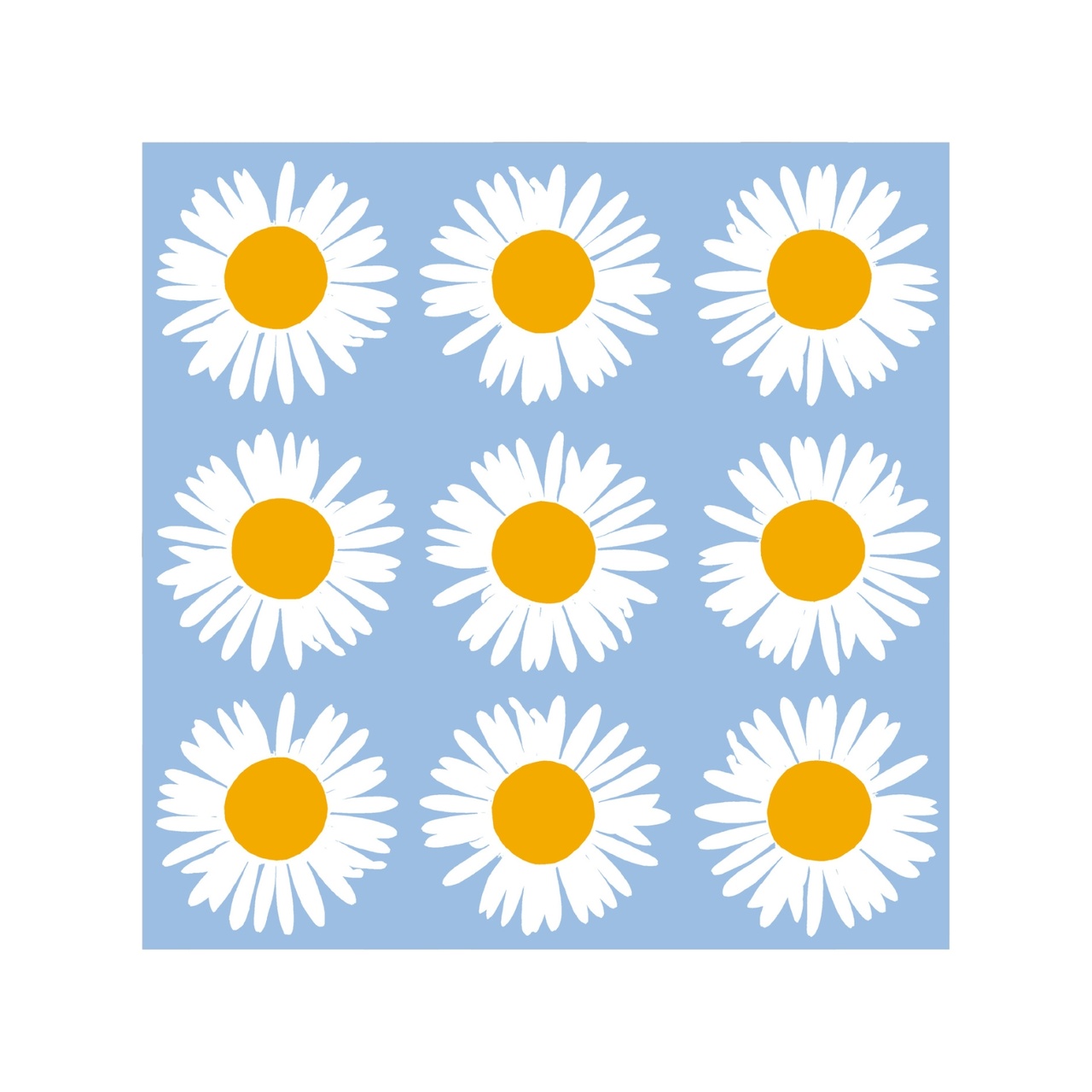Serviette Auringonkukka 33 cm Blau