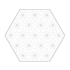 Fönstermönster Hexagon 10-p