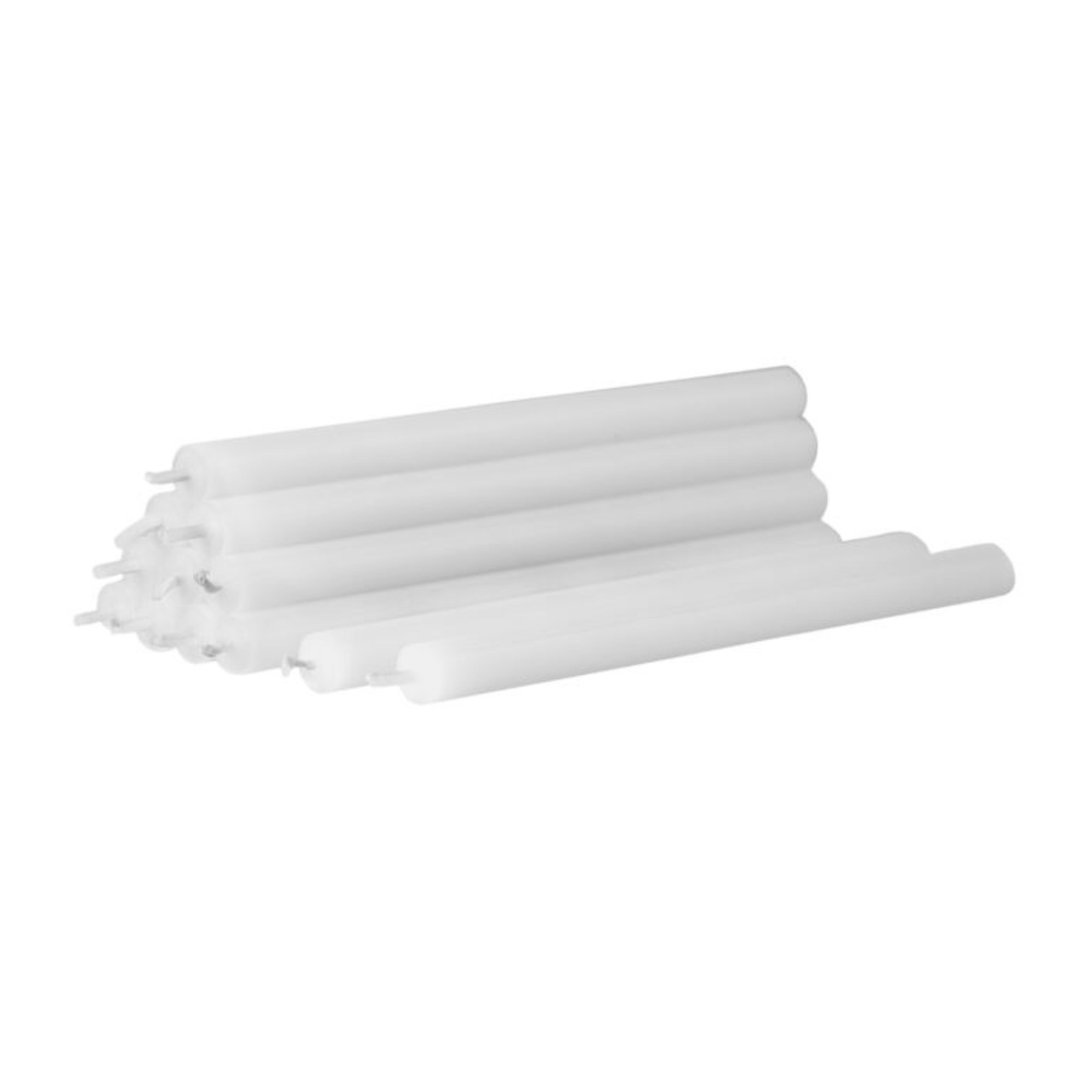Ljus Stoff Nagel  H23  12-pack Vit