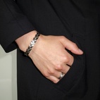Braid Bracelet in Matte Steel