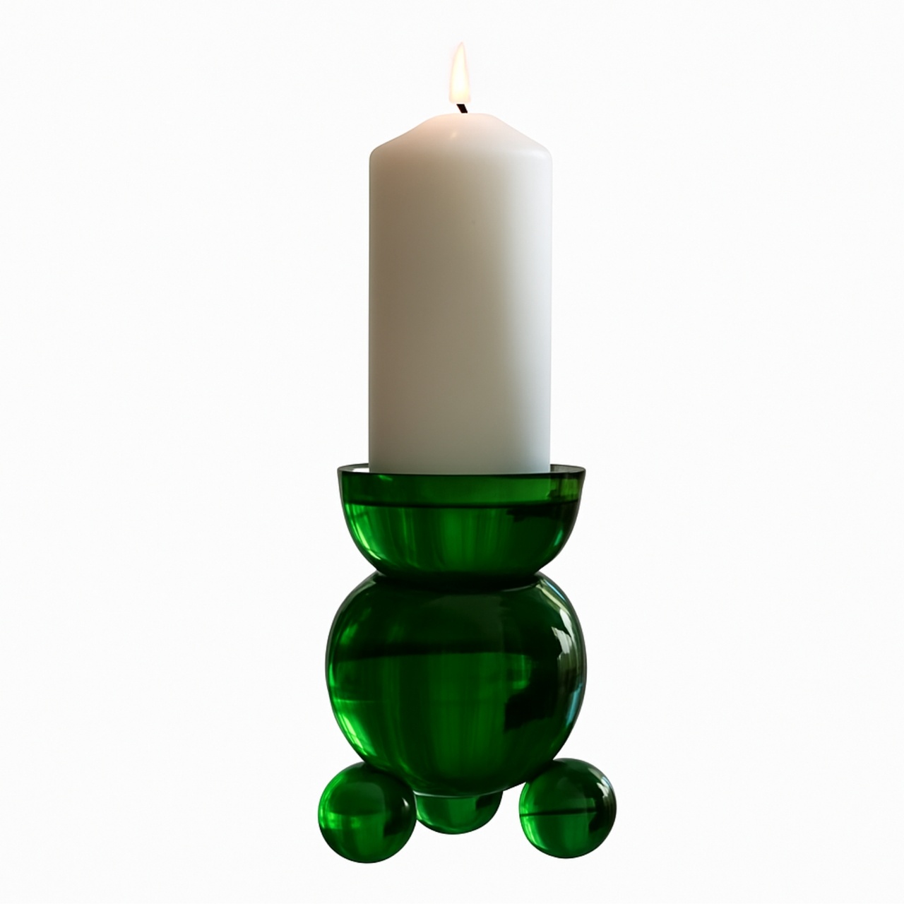 DT Kulan L Green Candle Holder