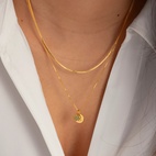 Berlock beloved heart Guld Grön