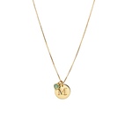 Berlock beloved heart Guld Grön
