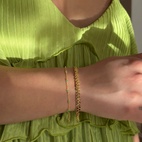 Armband Santa Monica Grön Guld