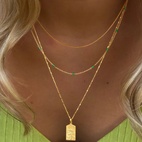 Halsband Santa Monica 42cm Grön