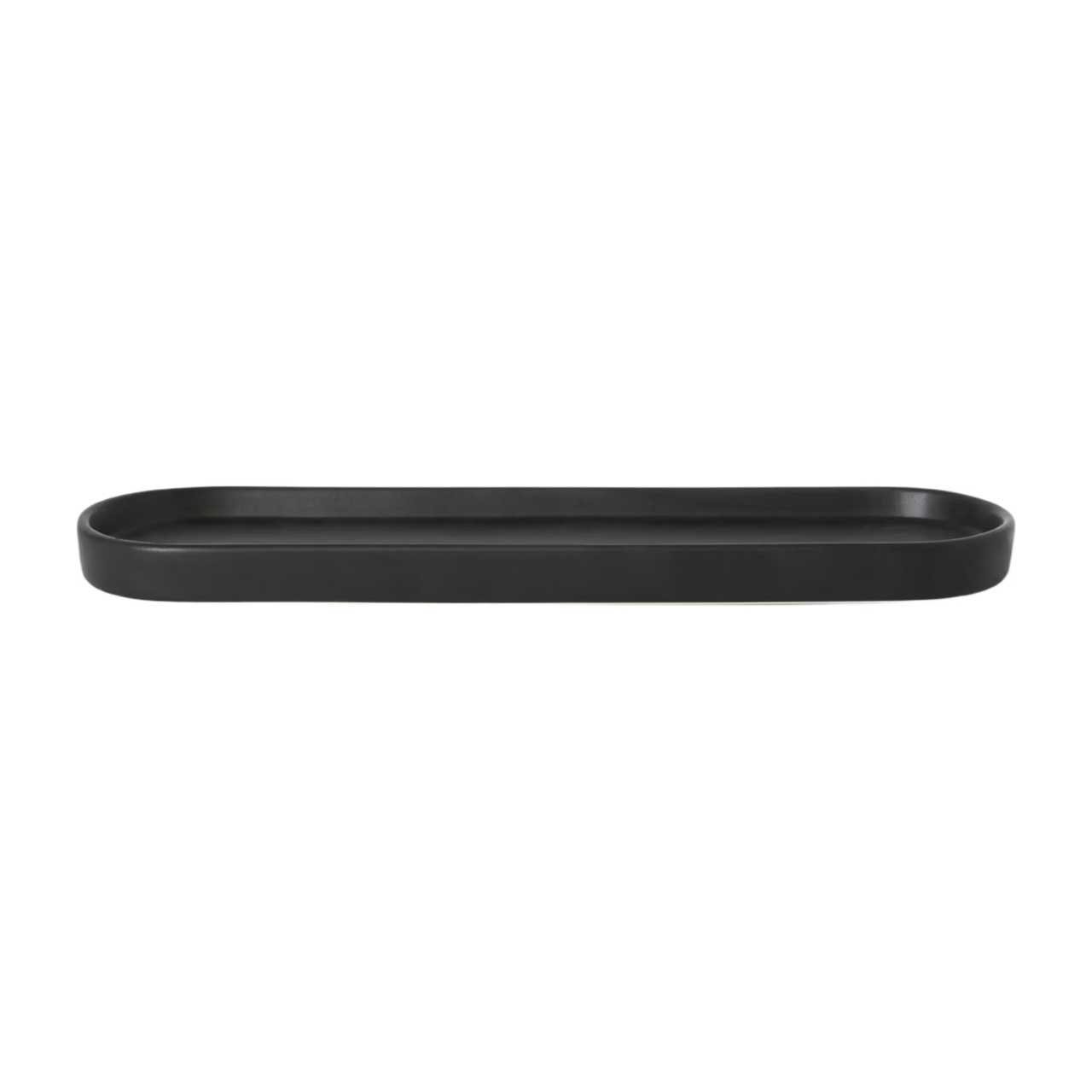 Vega Oval Black Candle Holder