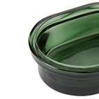 Tvålkopp Glas mörkgrön