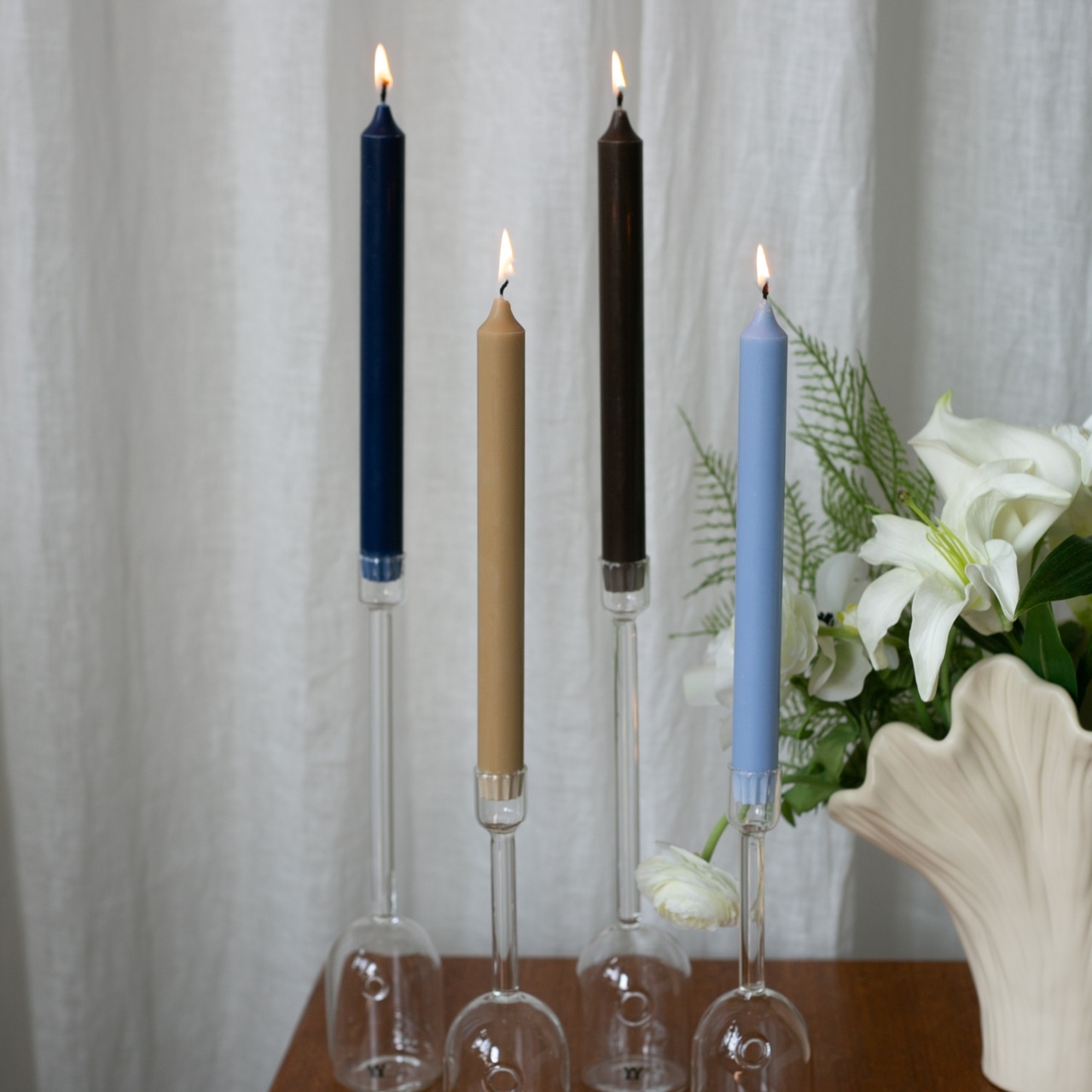 Taper candles 4-pack 24cm