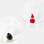 Glas Deco X-mas 2 st multi