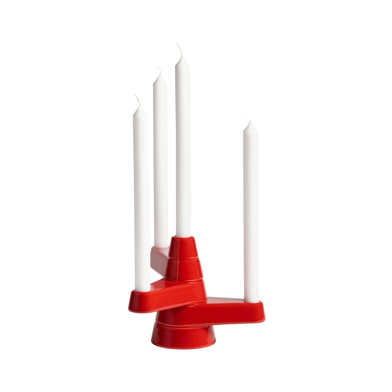 Ljusstake 4- ljus Brute röd