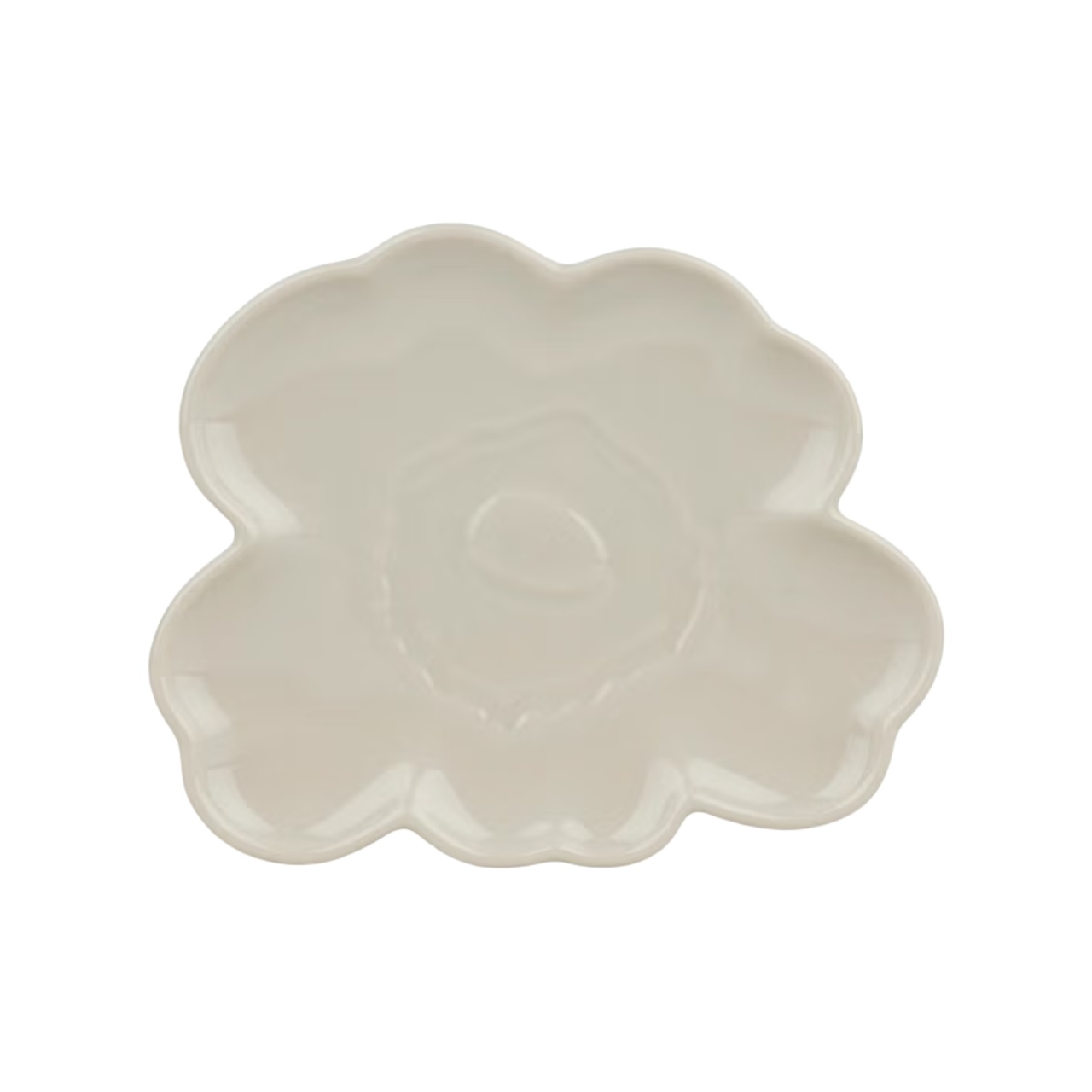 Unikko Shape Plate 19 cm, Beige