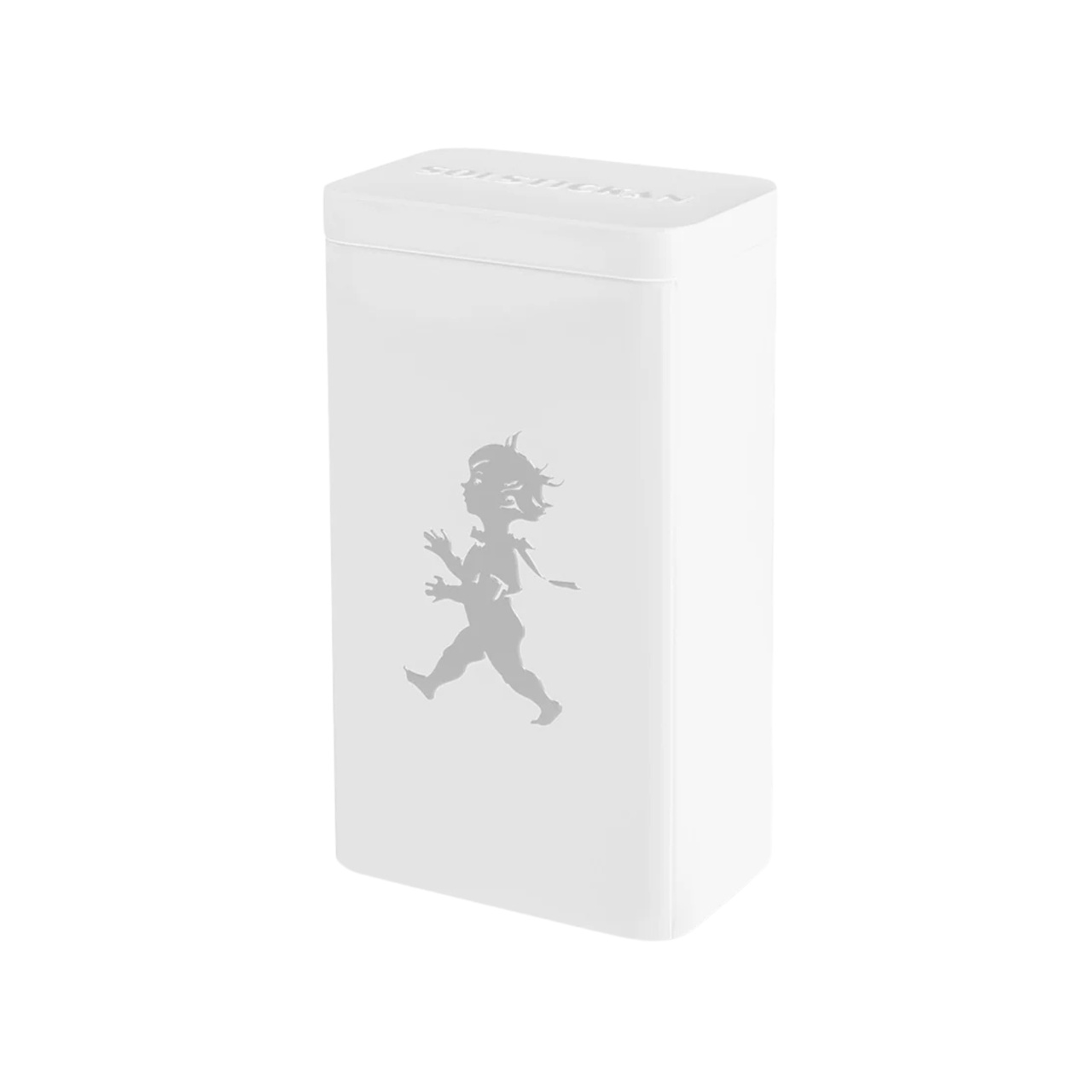 Coffee canister white/silver