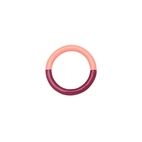 Sormus Double color Coral/plum 19 mm