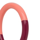 Sormus Double color Coral/plum 19 mm