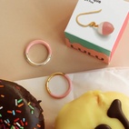 Ring Double Color Gold/Pink