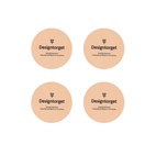 Virvla 9 cm Glass Coasters, Set of 4, Black/White