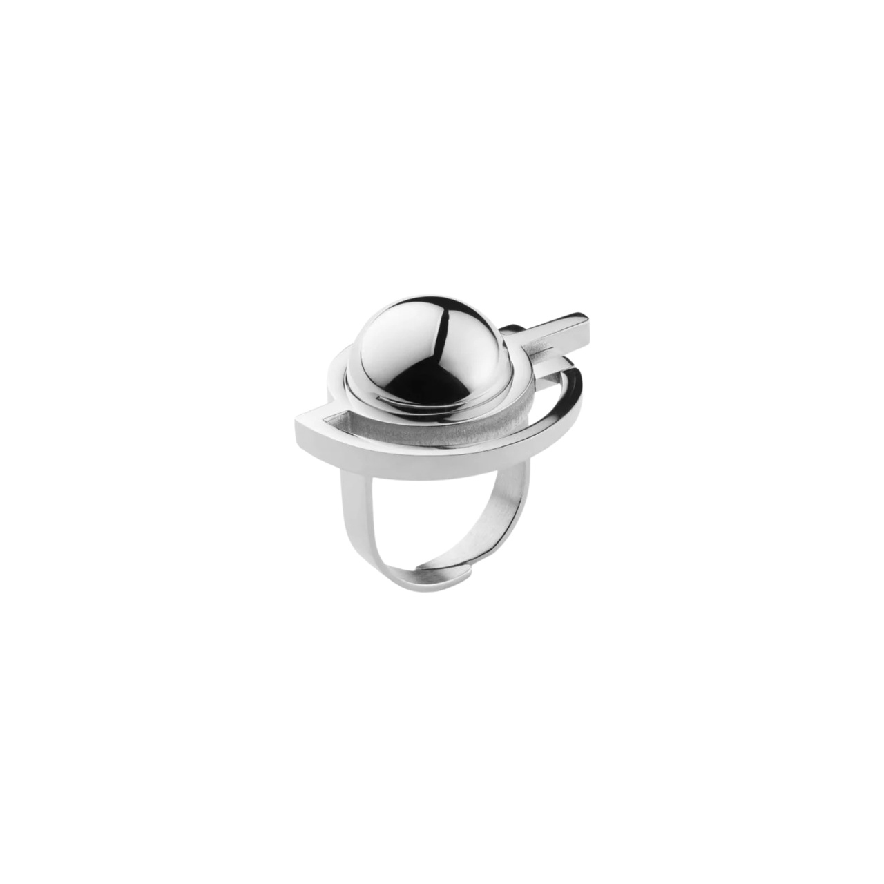 Ring Satellite Dome Silver