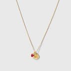 Berlock beloved heart Guld Rosa
