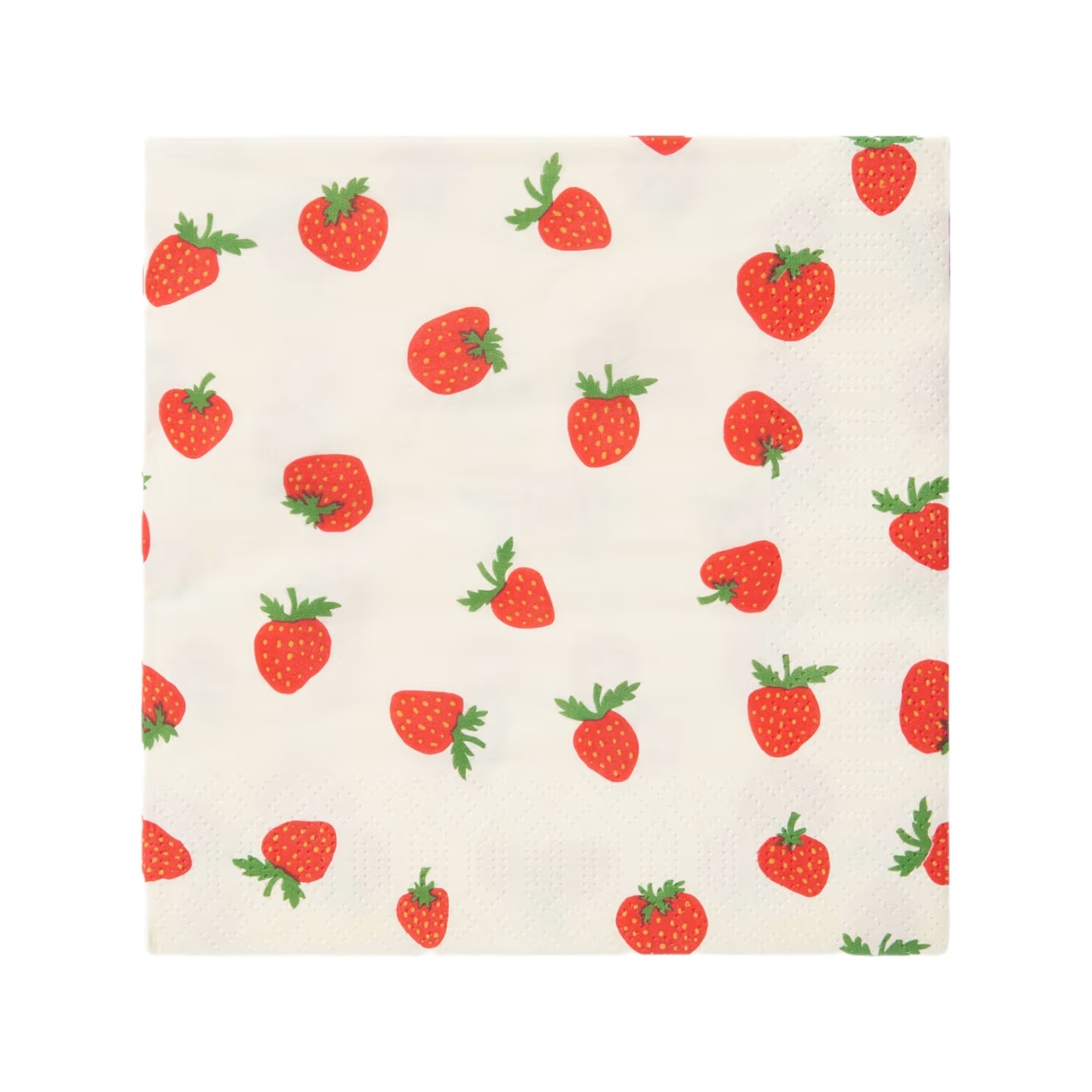 Papierserviette Strawberry 33x33 cm Rot