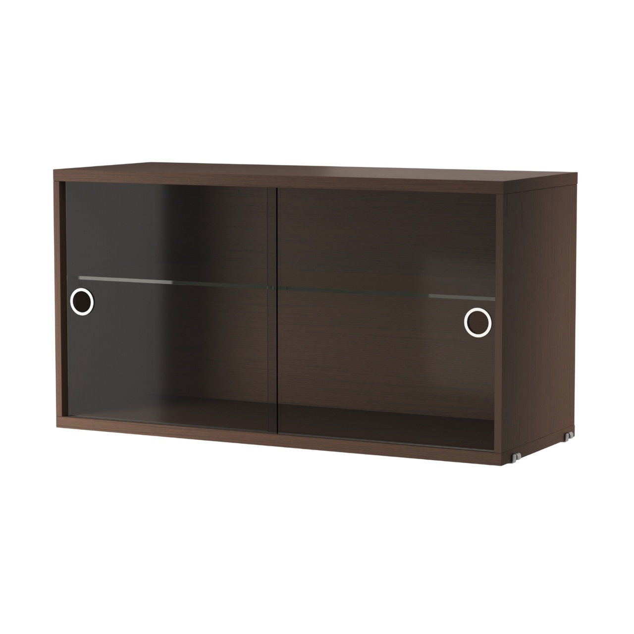 Display cabinet 78x30x42 Dark Oak