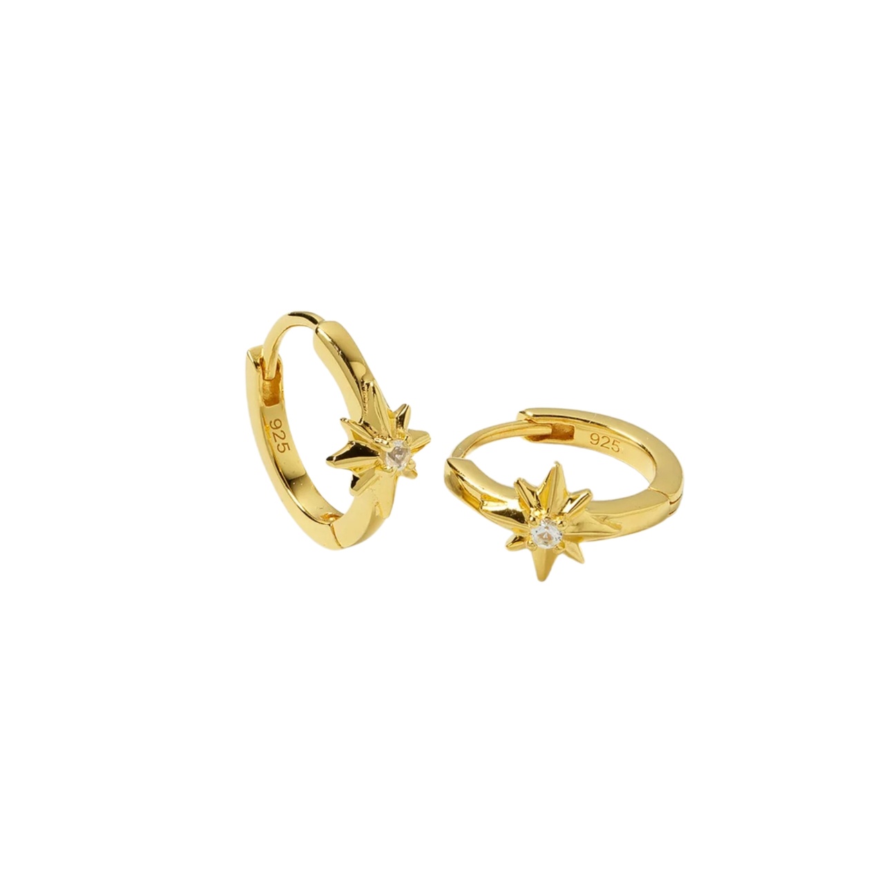 Ohrringe North Star Hoops Gold