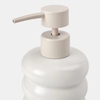 Wave Off-White Soap Dispenser