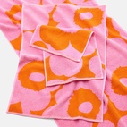 Handduk Unikko 70x150 cm Orange/rosa