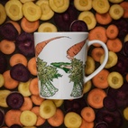 Elsa Beskow -muki 28 cl, kahvalla, Carrot
