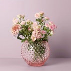 Vase Cara Kristall 18 cm rosa